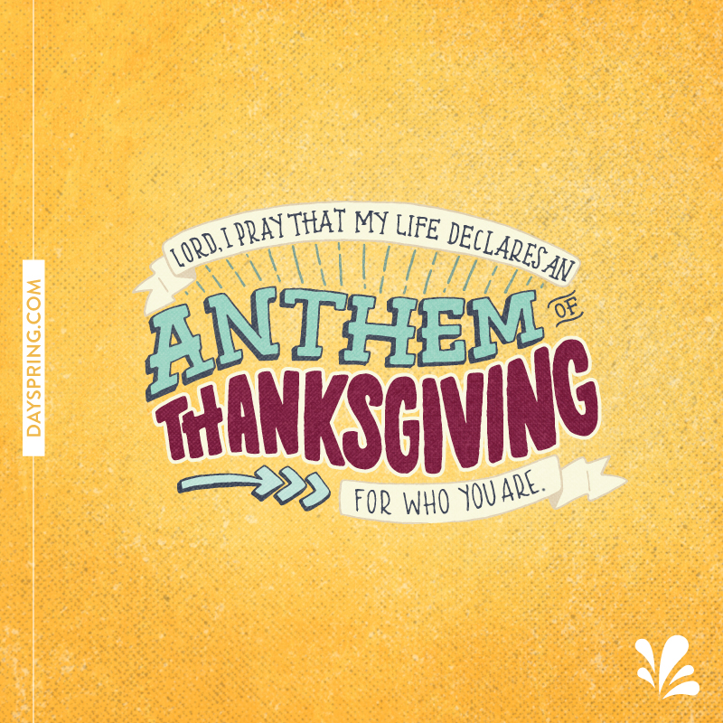 Anthem Of Thanksgiving
