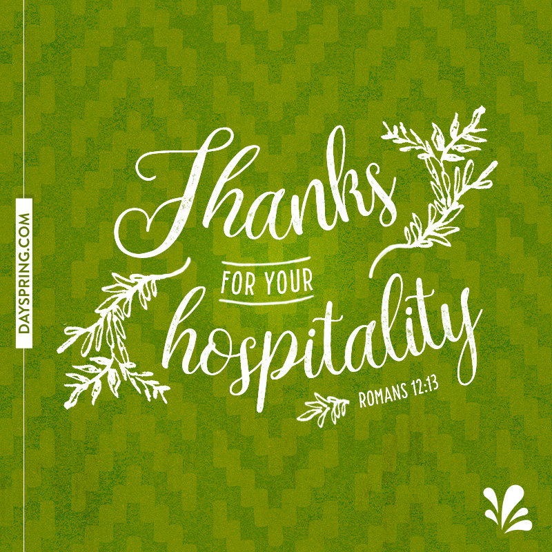 Examples Of Hospitality Thank You Notes