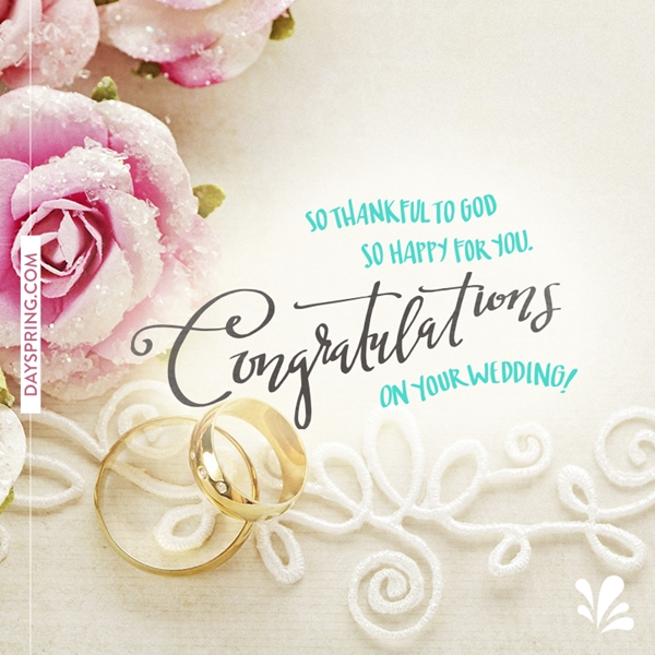 Congratulations On Your Wedding! | Ecards | DaySpring